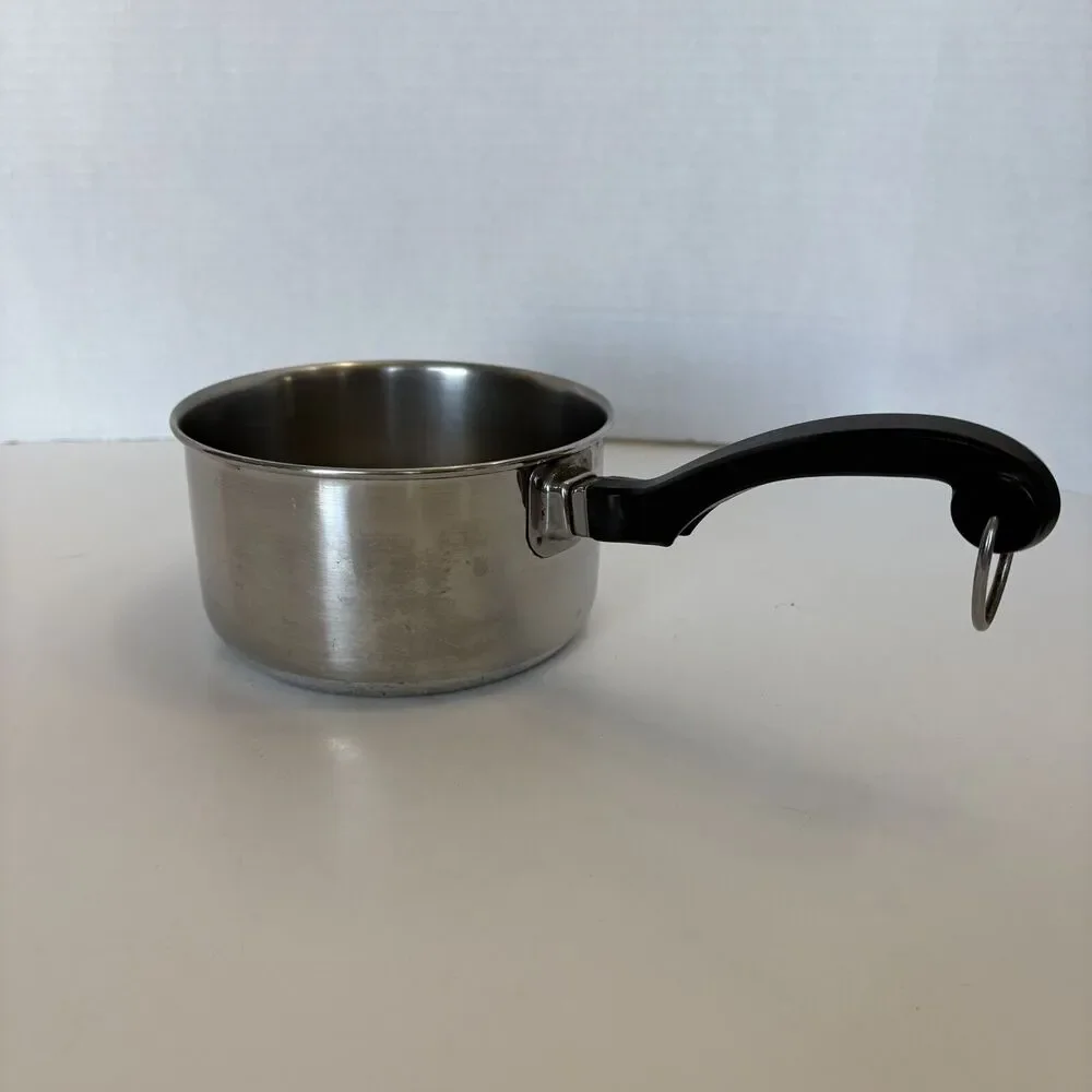 Vtg Farberware 1Qt Saucepan‎ Pot Stainless Steel Aluminum Clad Bronx NY USA